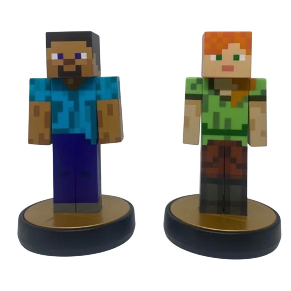SOLD - NO LONGER FOR SALE - NINTENDO MINECRAFT ALEX AMIIBO & STEVE